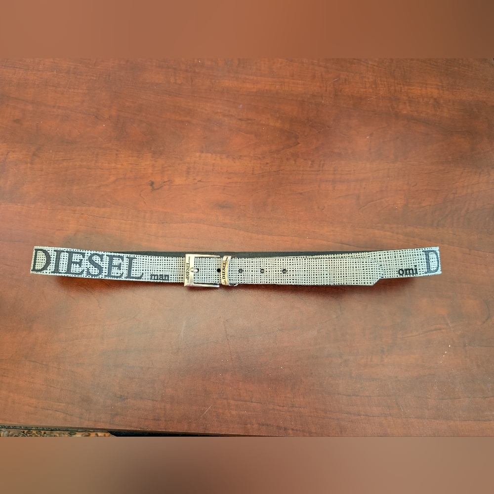 Diesel Black and Silver Men's Belt